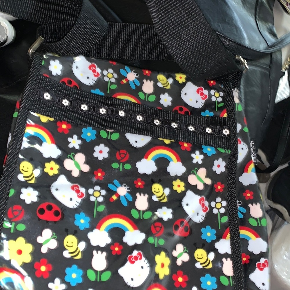 UNIQUE!! HELLO KITTY. Vinyl Tote/shoulder bag